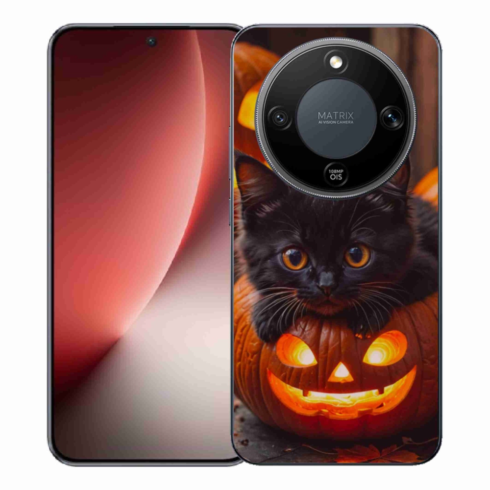 Gél borítás mmCase a Honor Magic 8 Lite 5G számára - cica és tök