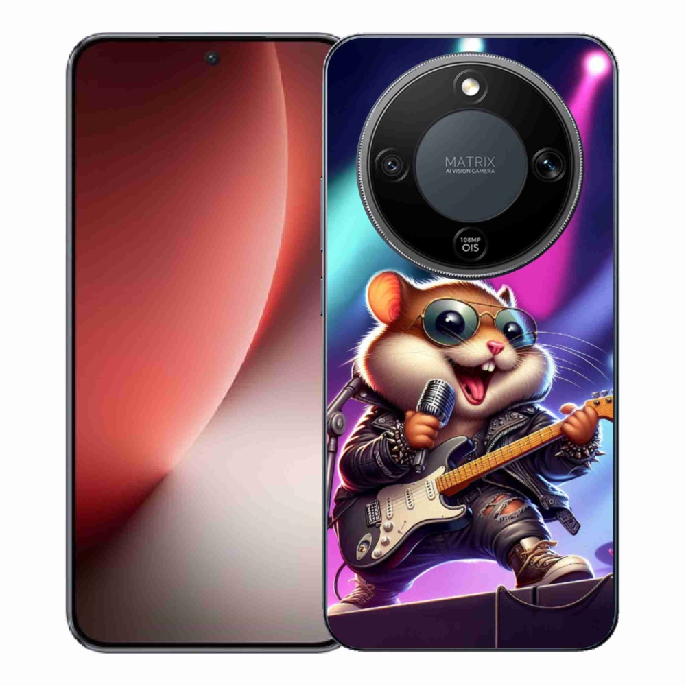 Gél borítás mmCase a Honor Magic 8 Lite 5G-hez - hörcsög hintalóval