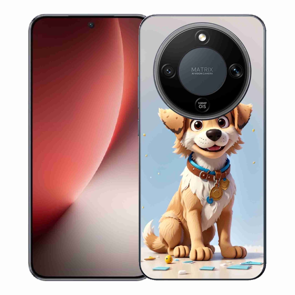 Gél borítás mmCase a Honor Magic 8 Lite 5G számára - rajzfilm kiskutya