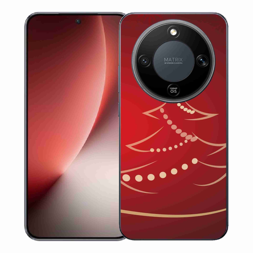 Gél borító mmCase a Honor Magic 8 Lite 5G számára - karácsonyfa karikatúra