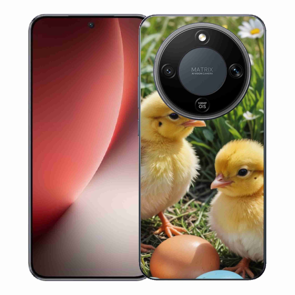 Gél borítás mmCase a Honor Magic 8 Lite 5G számára - csirkék