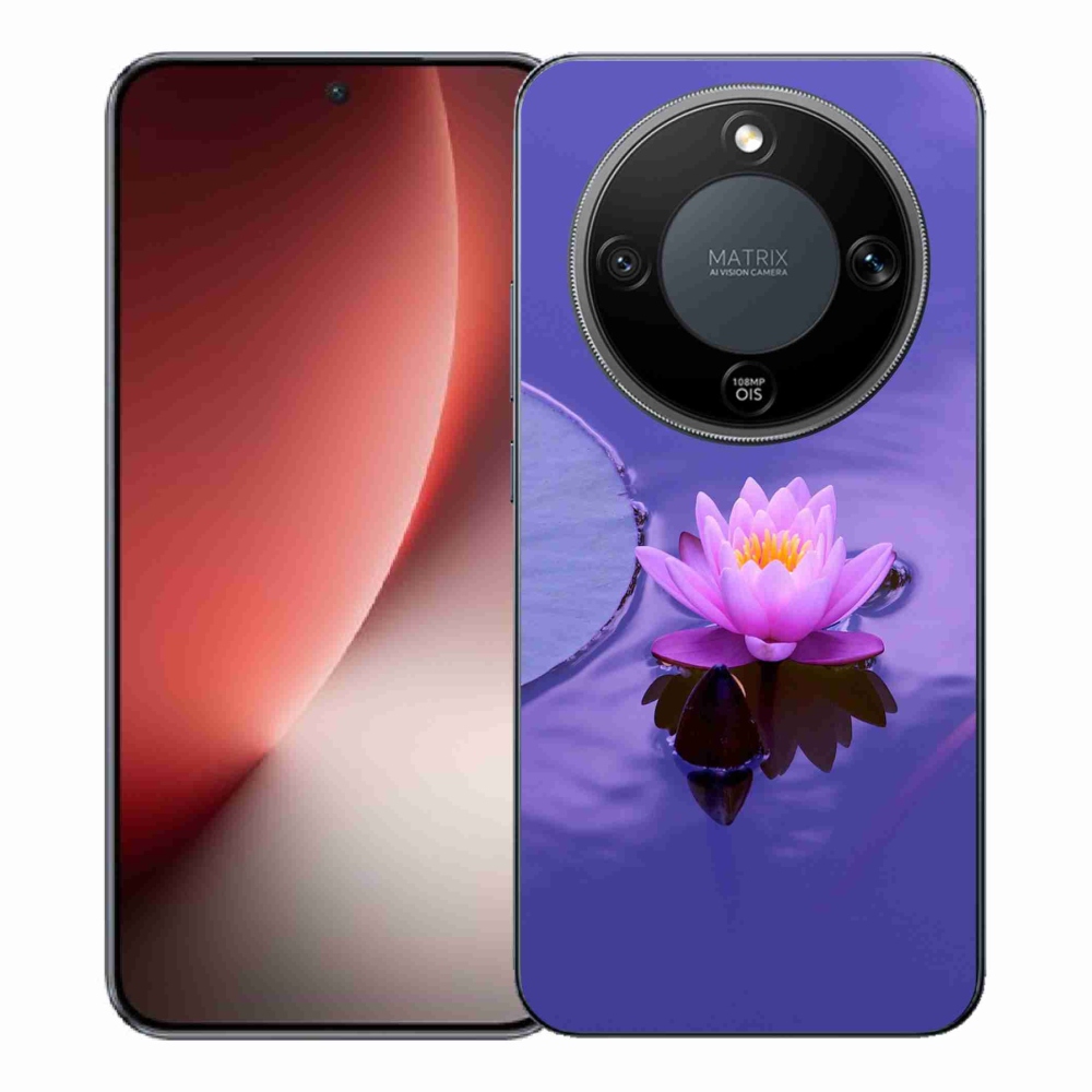 Zselés borítás mmCase a Honor Magic 8 Lite 5G számára - virág a vízen