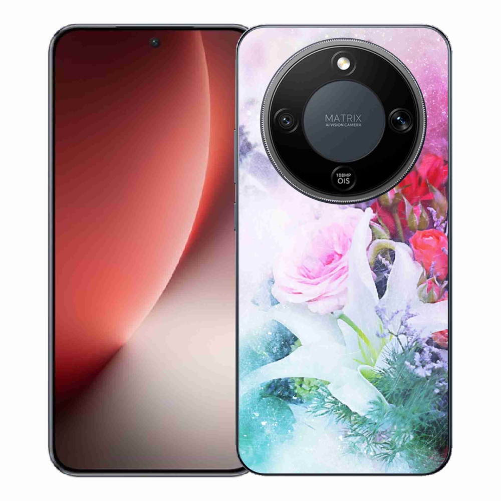 Gél borítás mmCase a Honor Magic 8 Lite 5G számára - virágok 4