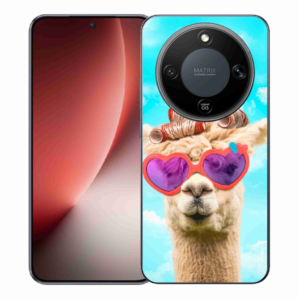 Zselés borítás mmCase a Honor Magic 8 Lite 5G számára - szemüveges láma