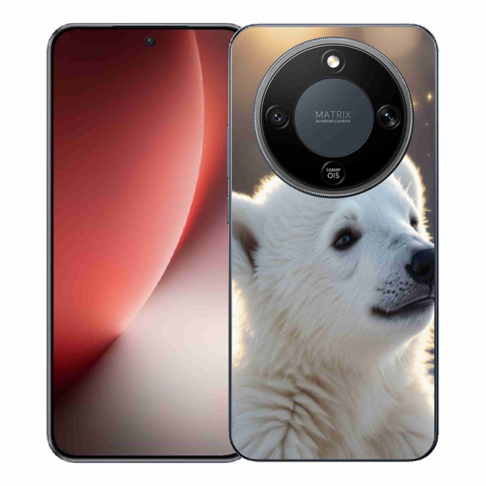 Zselés borítás mmCase a Honor Magic 8 Lite 5G készülékhez - jegesmedve