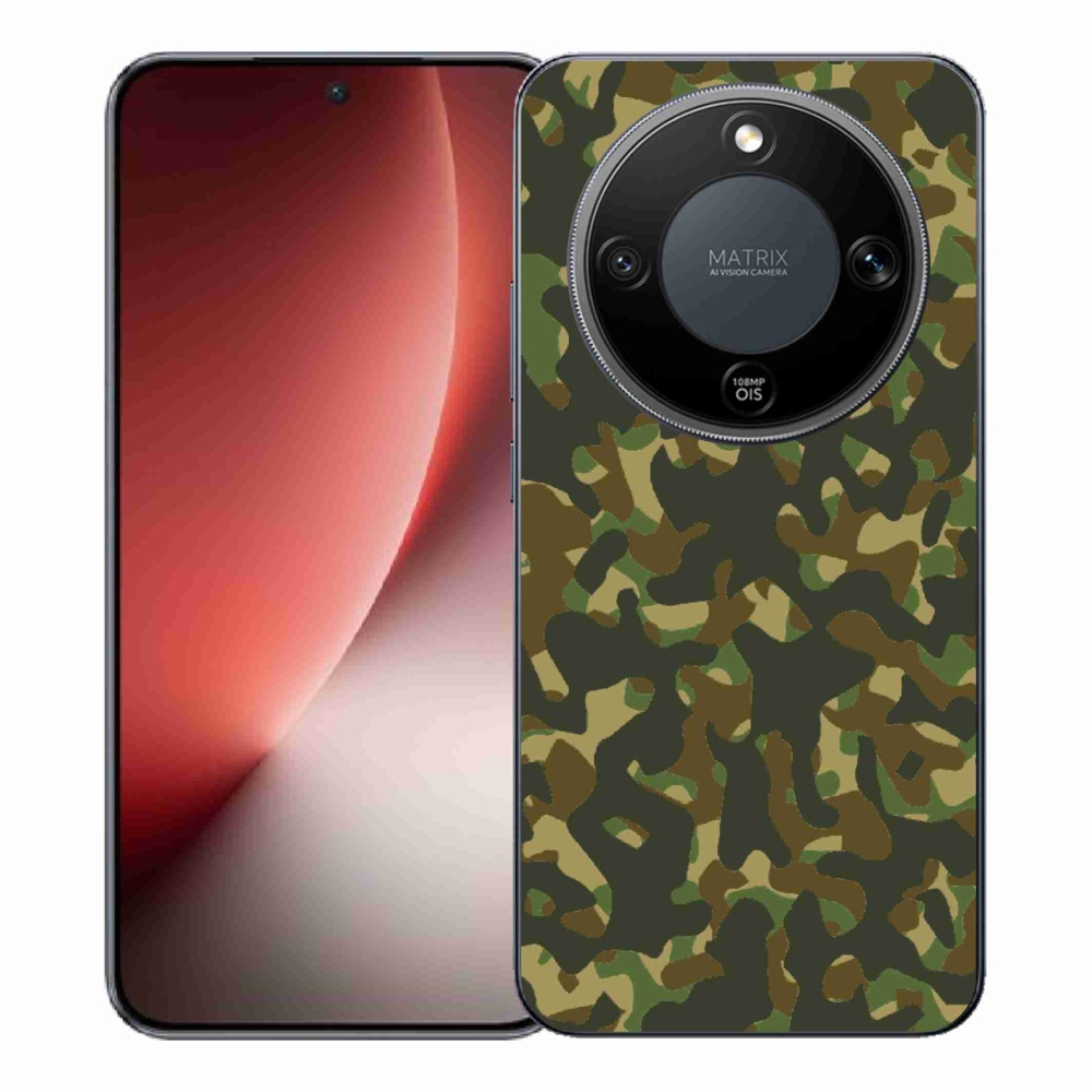 Zselés borítás mmCase a Honor Magic 8 Lite 5G számára - álcázó minta 1