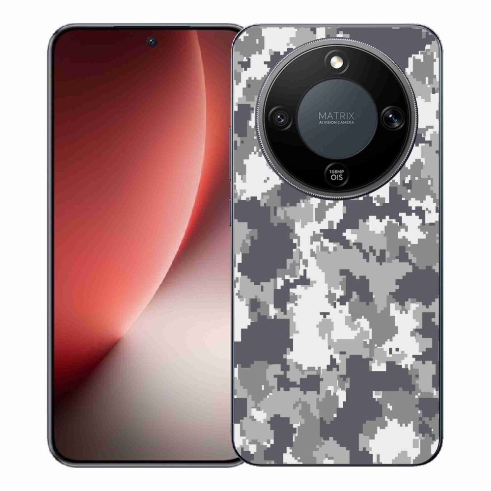 Zselés borítás mmCase a Honor Magic 8 Lite 5G számára - álcázó minta 2