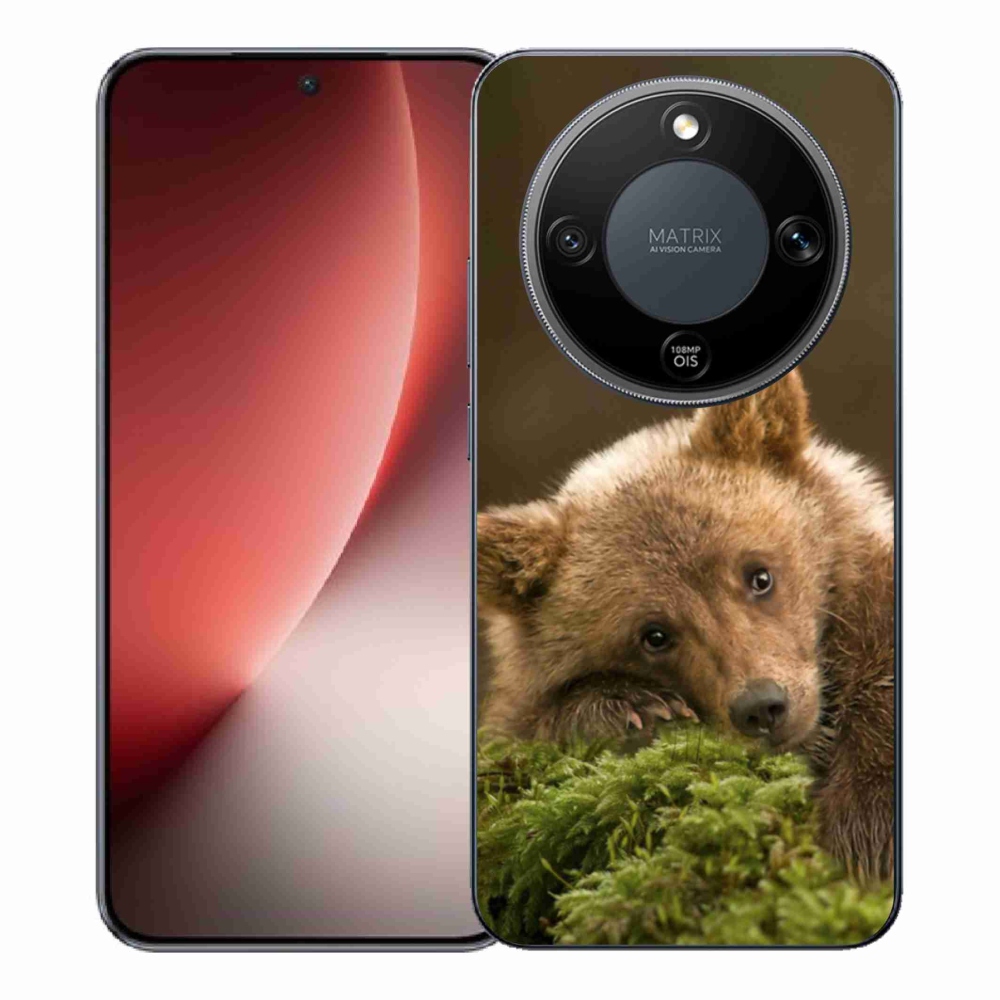 Zselés borítás mmCase a Honor Magic 8 Lite 5G számára - medve