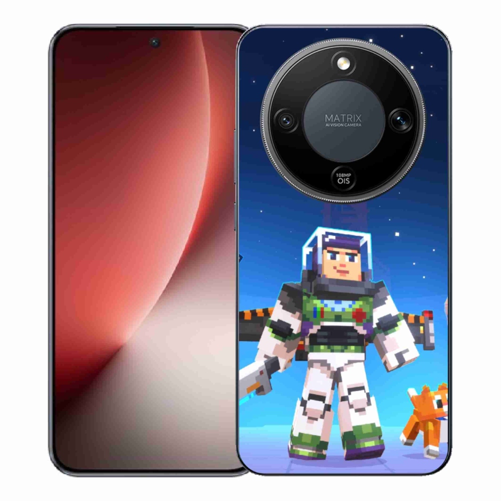 Gél borítás mmCase a Honor Magic 8 Lite 5G számára - minecraft 2