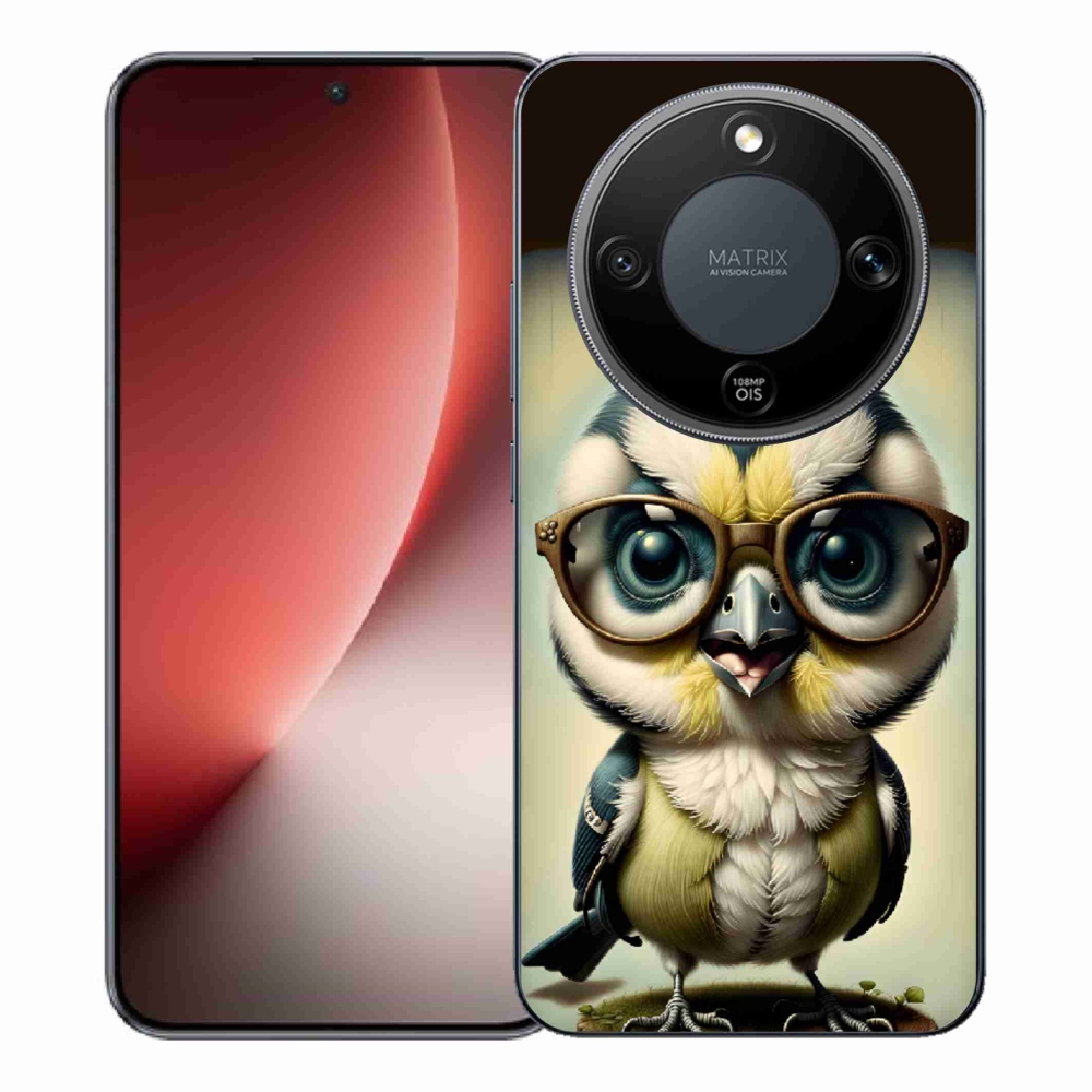 Zselés borítás mmCase a Honor Magic 8 Lite 5G számára - kölyök szemüveggel