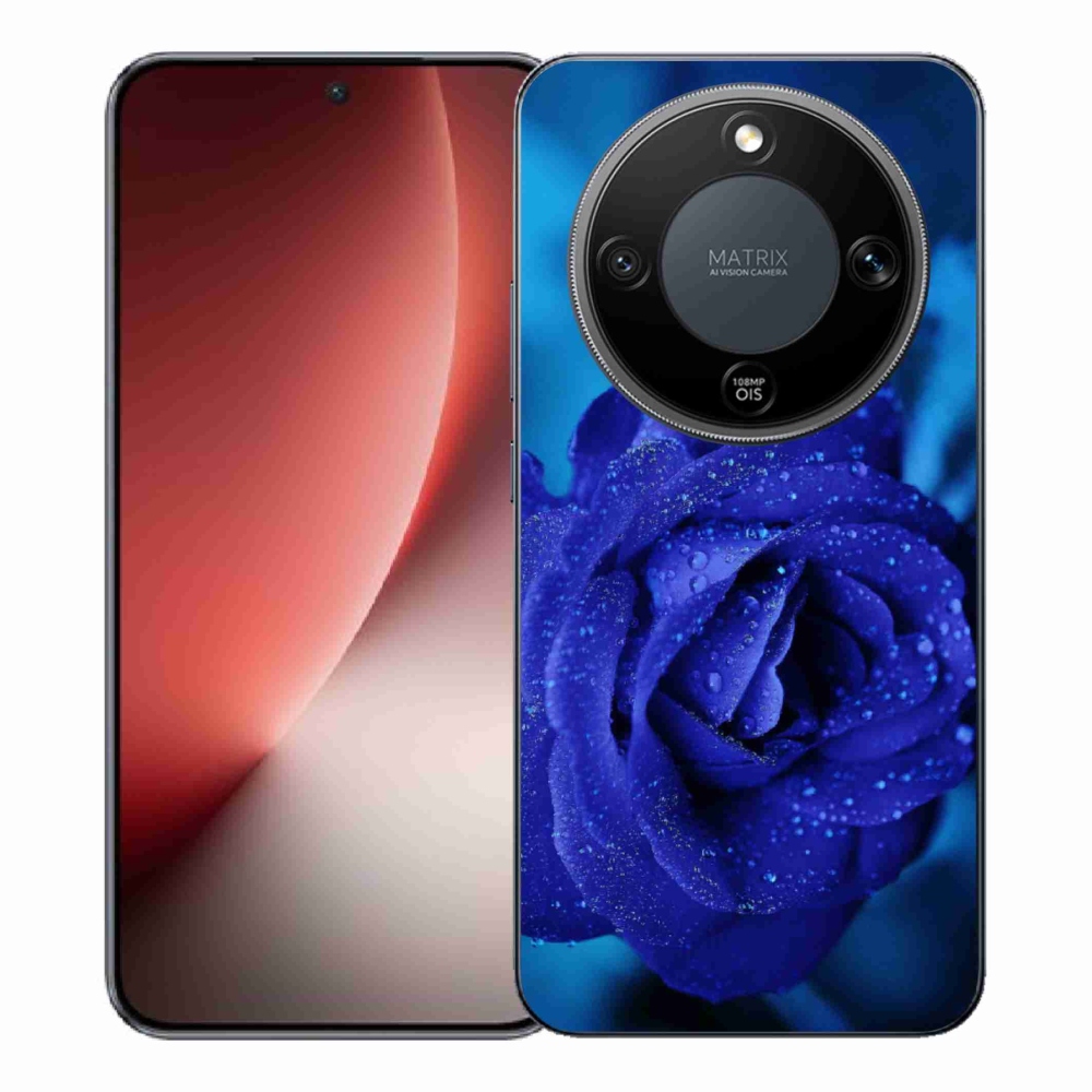 Zselés borítás mmCase a Honor Magic 8 Lite 5G készülékhez - kék rózsa