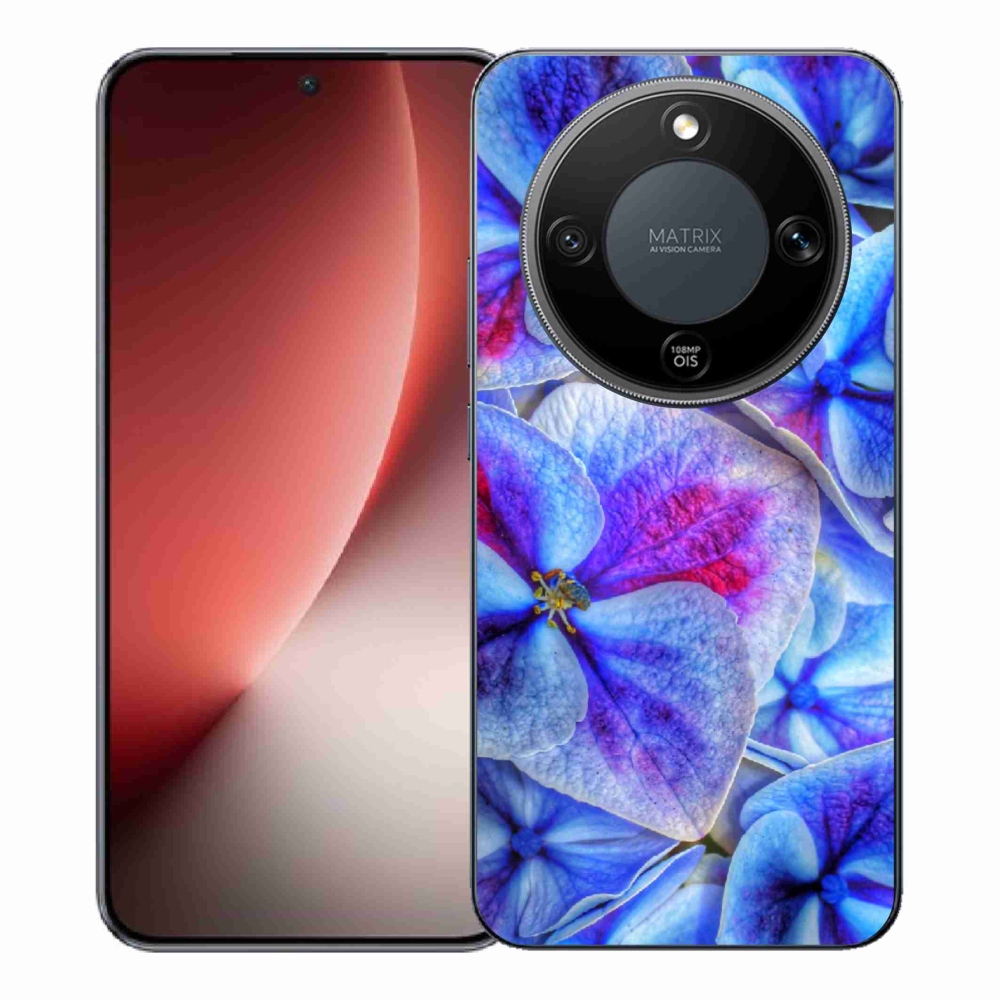 Gél védőhuzat mmCase a Honor Magic 8 Lite 5G készülékhez - kék virágok 1