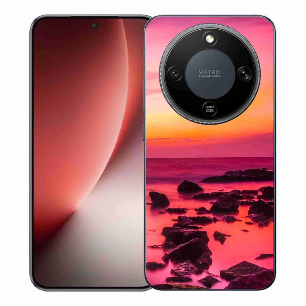 Gél borítás mmCase a Honor Magic 8 Lite 5G számára - tenger és ragyogás