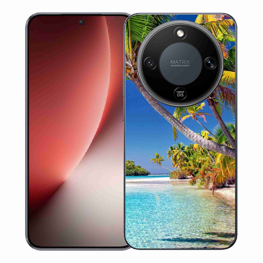 Zselés borítás mmCase a Honor Magic 8 Lite 5G számára - tengerparti strand