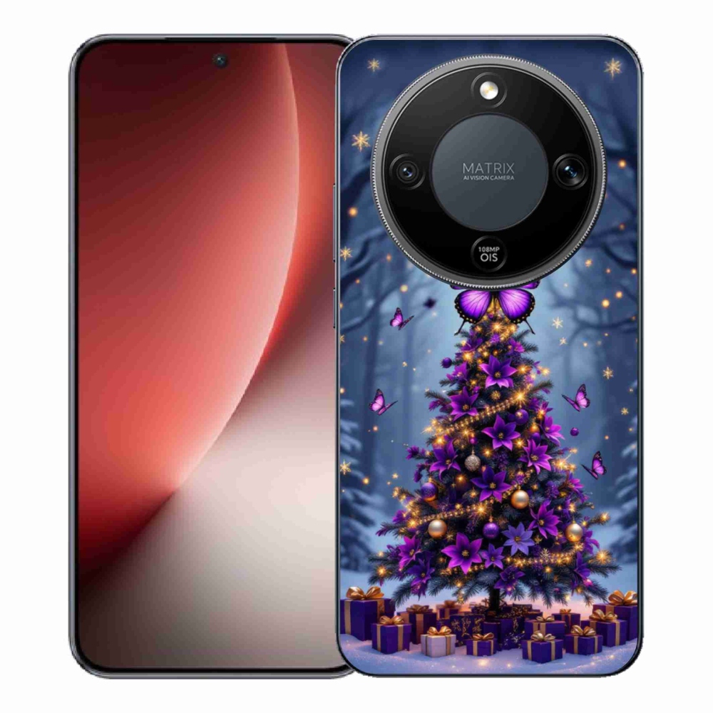mmCase gél tok az Honor Magic 8 Lite 5G-hez – pillangós karácsonyfa