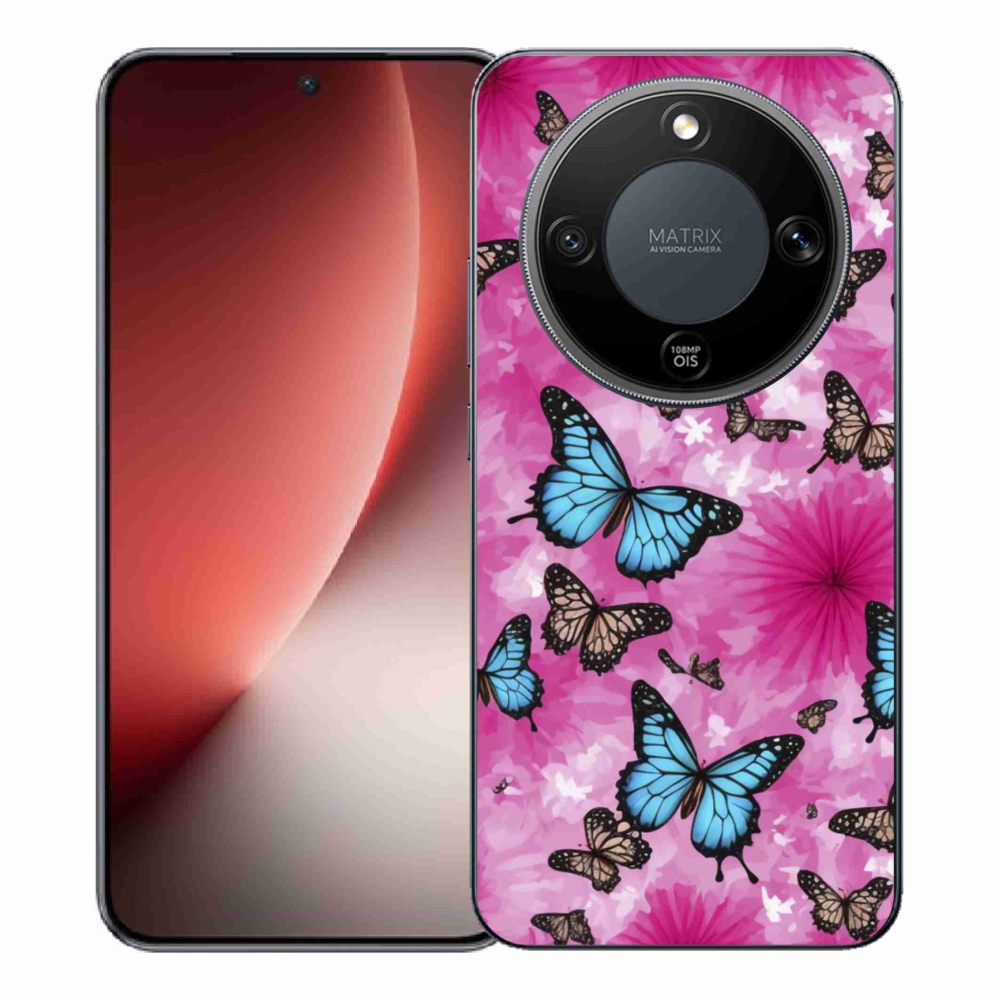 Gél borítás mmCase a Honor Magic 8 Lite 5G számára - pillangókert