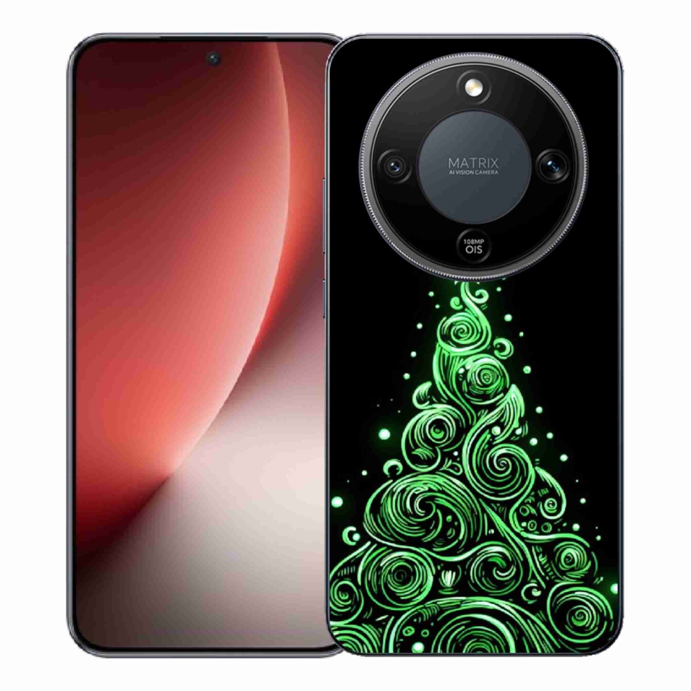 Gél borítás mmCase a Honor Magic 8 Lite 5G számára - neon karácsonyfa 3