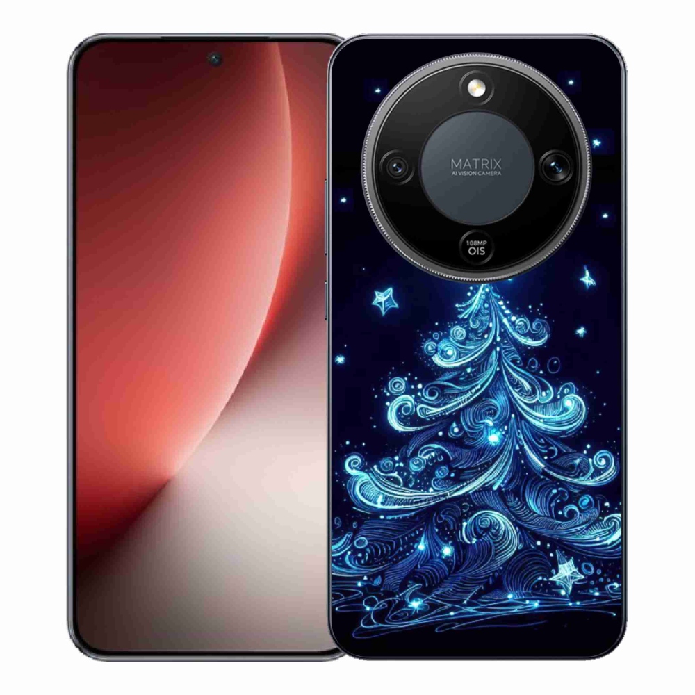 Gél borítás mmCase a Honor Magic 8 Lite 5G számára - neon karácsonyfa 4