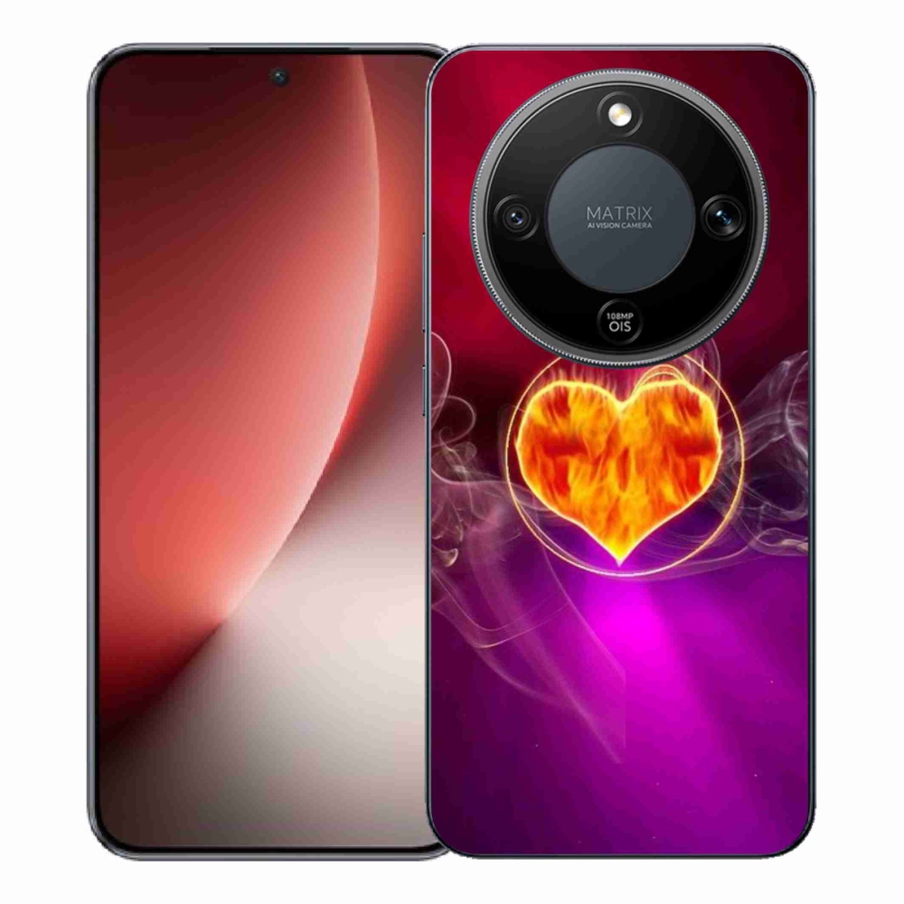 Gél borítás mmCase a Honor Magic 8 Lite 5G számára - Tűz szíve