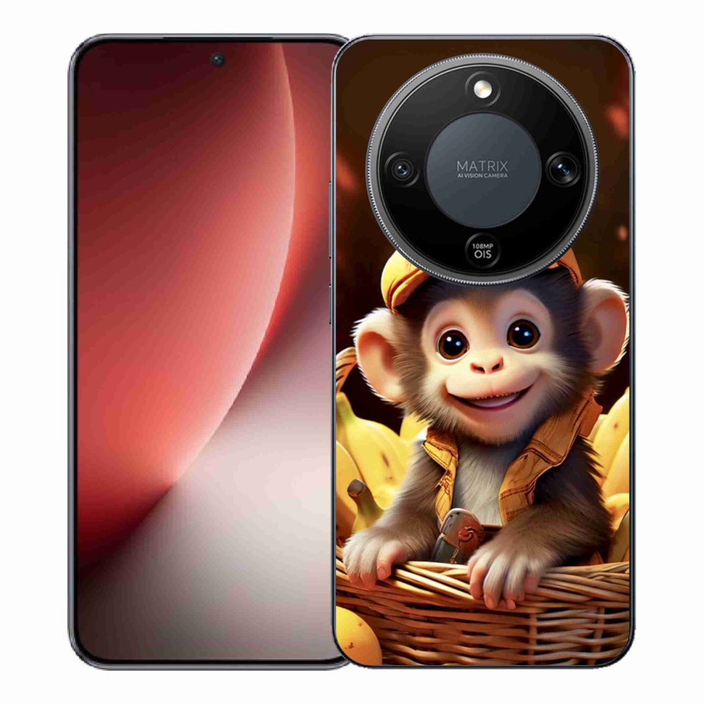 mmCase gél tok az Honor Magic 8 Lite 5G-hez – majom a kosárban