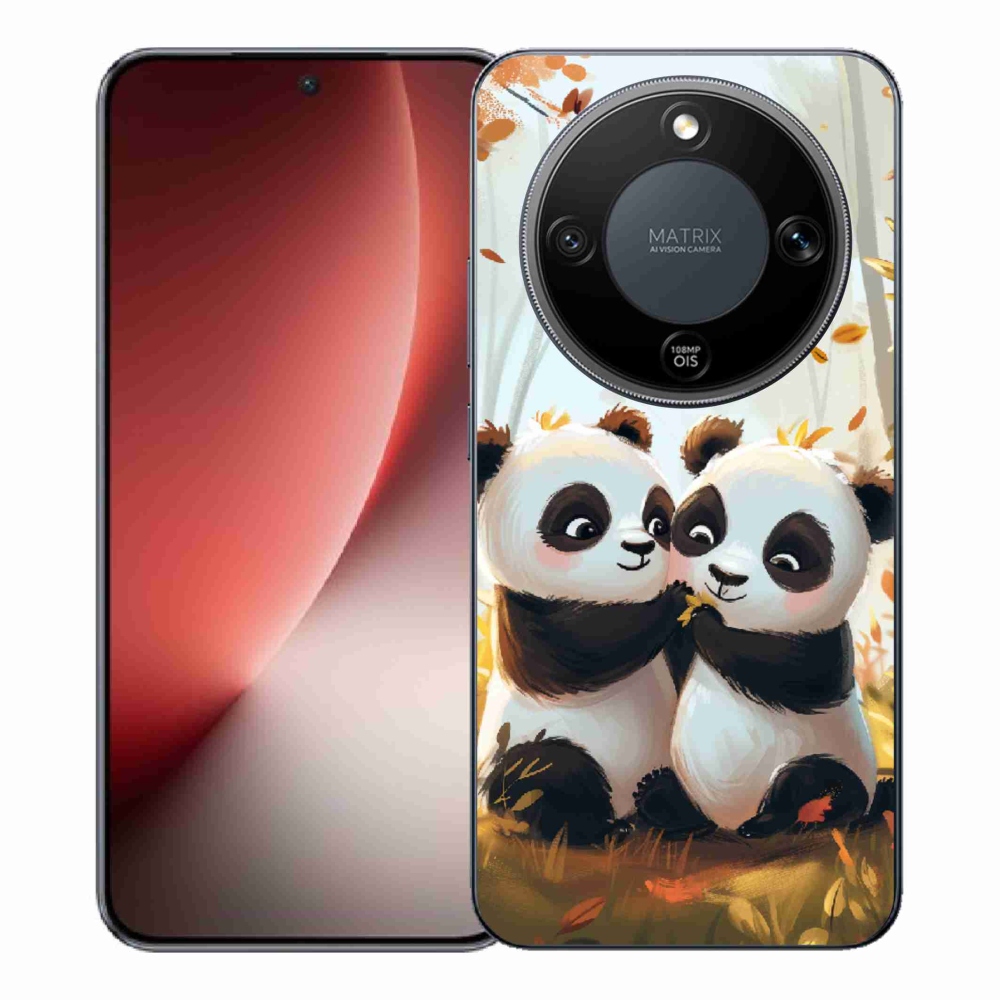 Zselés borítás mmCase a Honor Magic 8 Lite 5G készülékhez - pandák