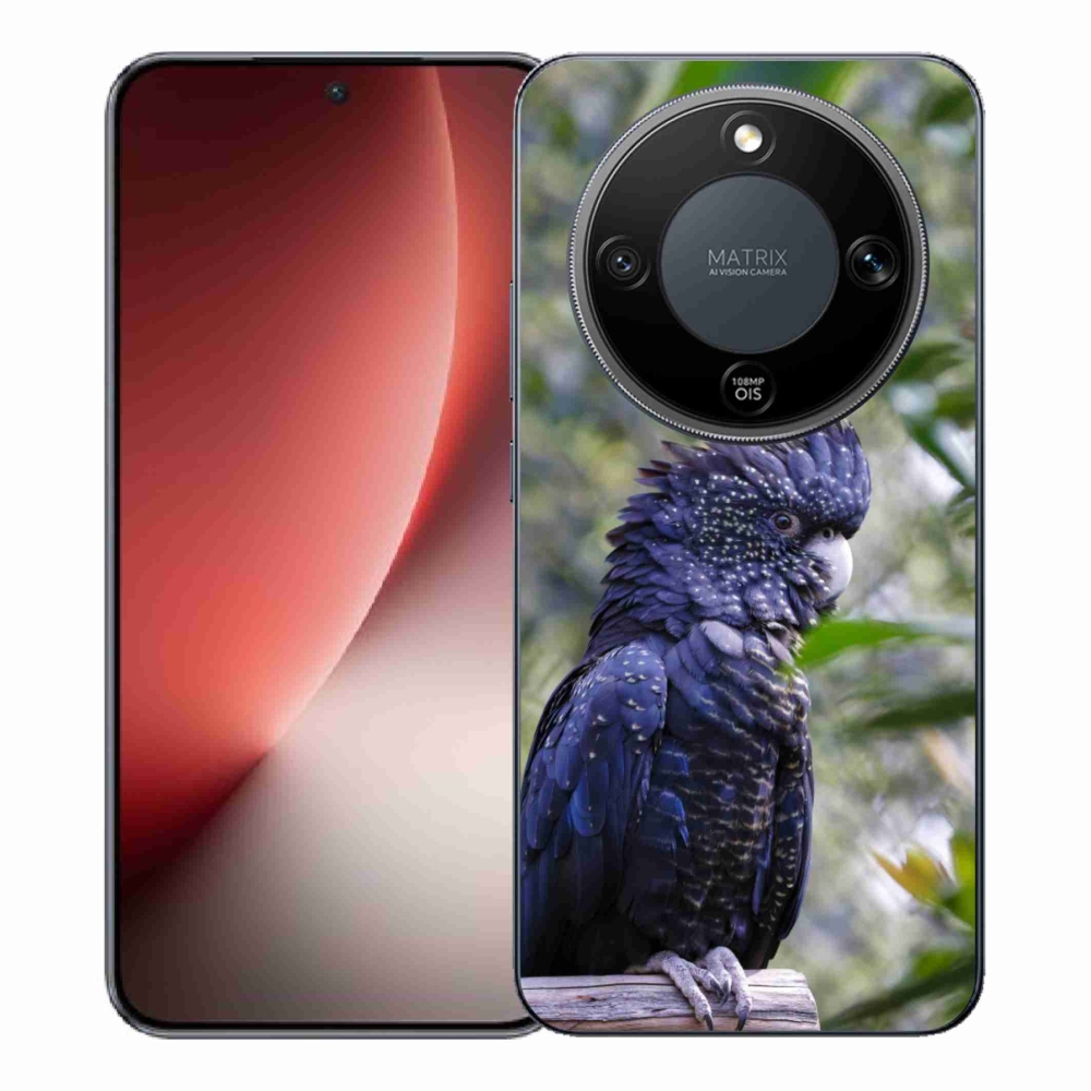 mmCase géltok az Honor Magic 8 Lite 5G-hez – fekete kakadu papagáj