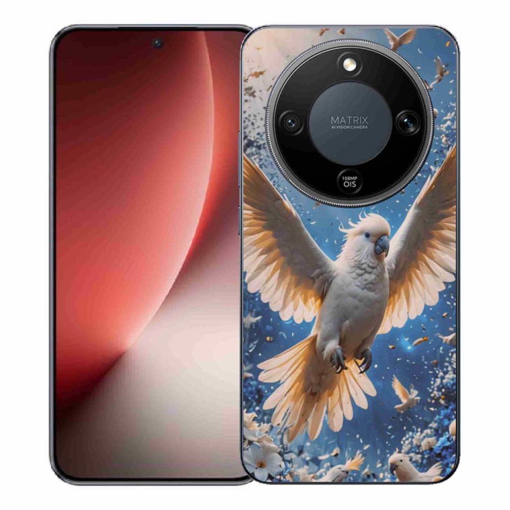 Gél borítás mmCase a Honor Magic 8 Lite 5G számára - papagáj kakadu