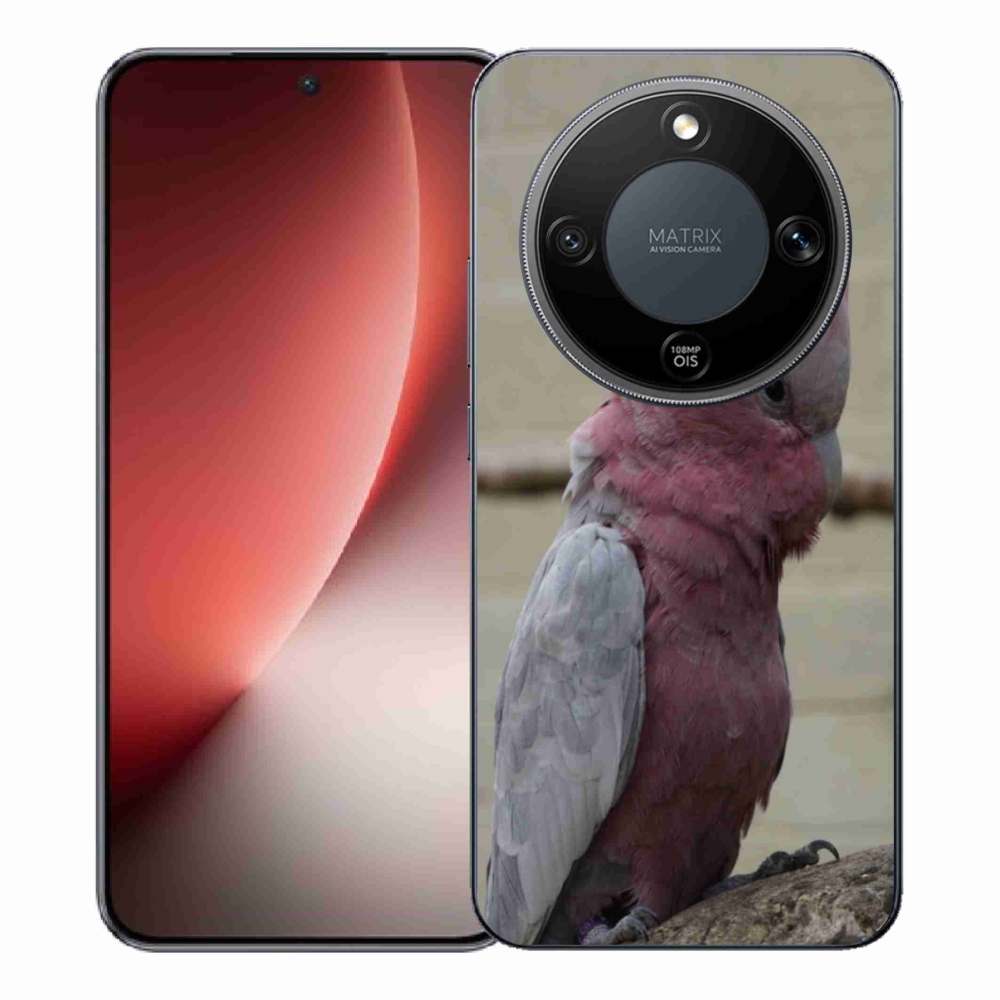 Zselés borítás mmCase a Honor Magic 8 Lite 5G készülékhez - papagáj kakadu rózsaszínű