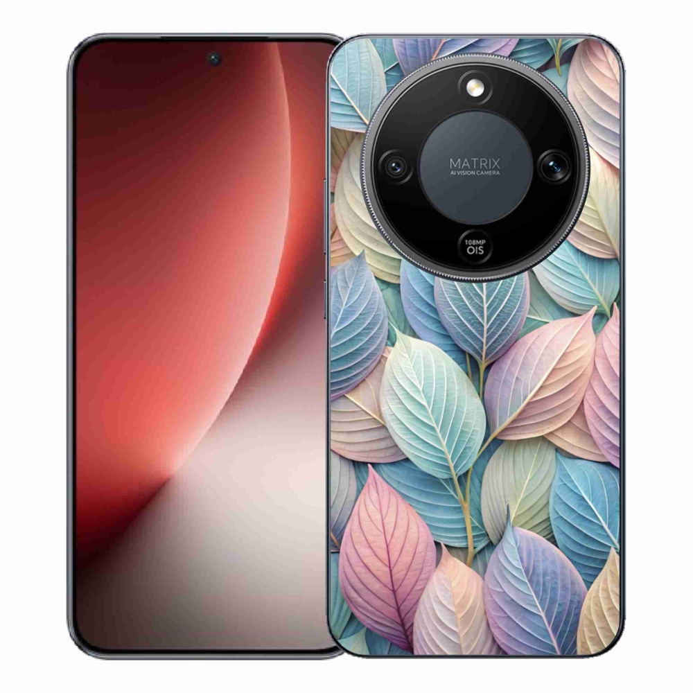 Zselés borítás mmCase a Honor Magic 8 Lite 5G készülékhez - pasztell levelek