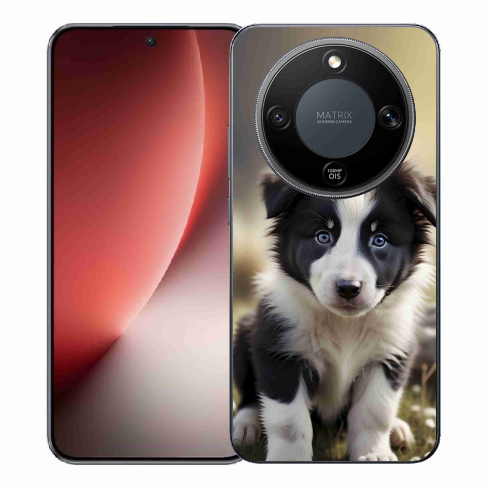 mmCase gél tok az Honor Magic 8 Lite 5G-hez – aranyos border collie