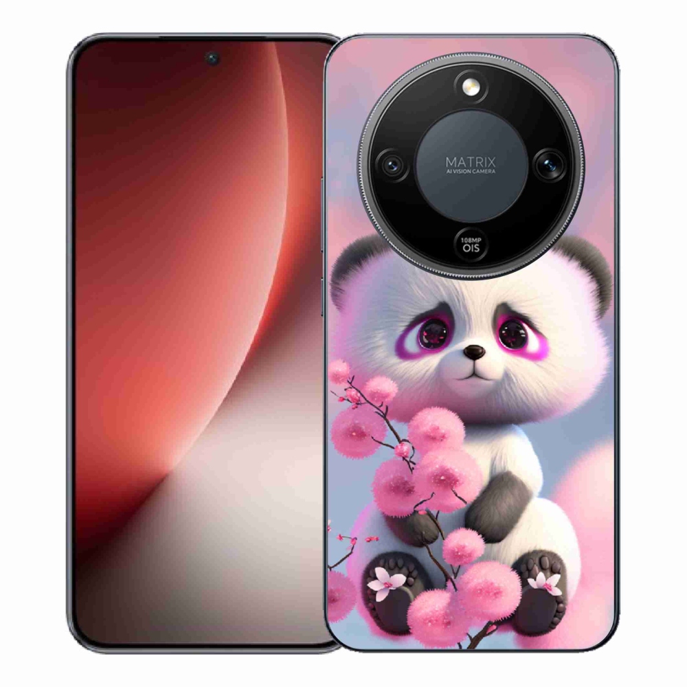 Gél borítás mmCase a Honor Magic 8 Lite 5G számára - aranyos panda 1