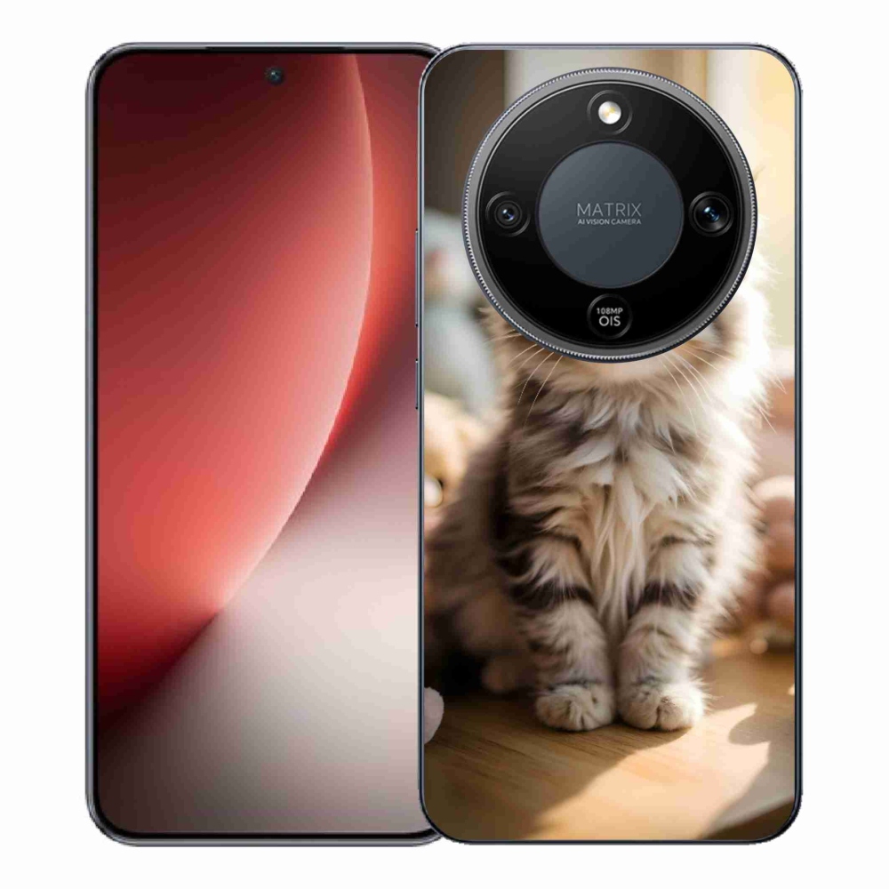 mmCase gél tok az Honor Magic 8 Lite 5G-hez – aranyos cica 10