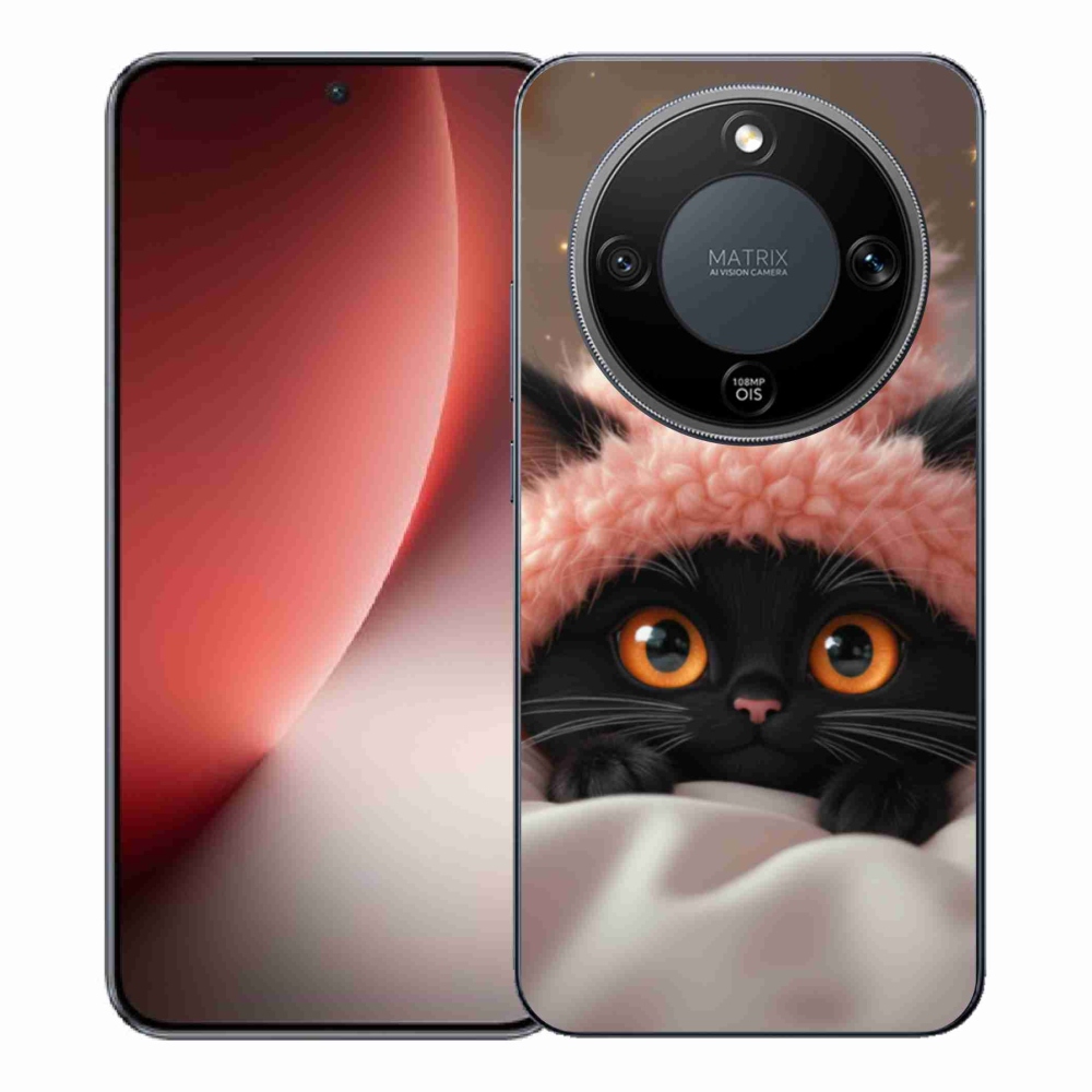 Gél borítás mmCase a Honor Magic 8 Lite 5G számára - aranyos cica 7