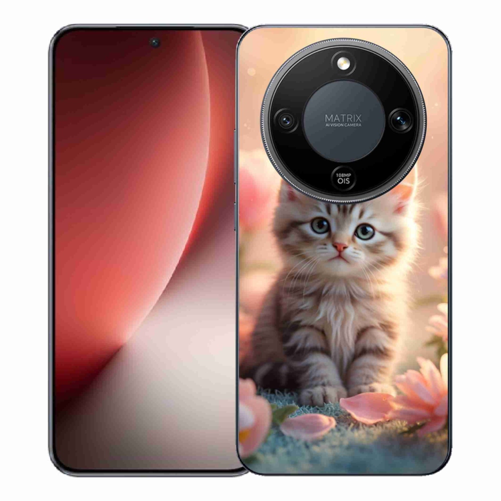 Gél borítás mmCase a Honor Magic 8 Lite 5G számára - aranyos cica 8