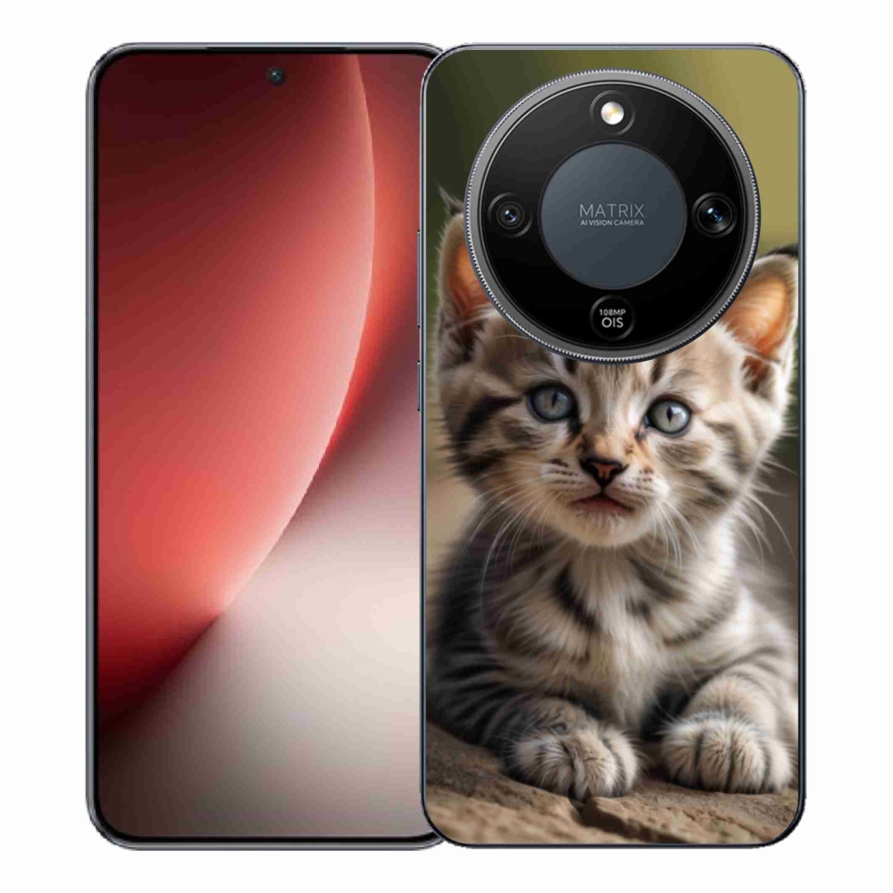 Gél borítás mmCase a Honor Magic 8 Lite 5G számára - aranyos cica 9