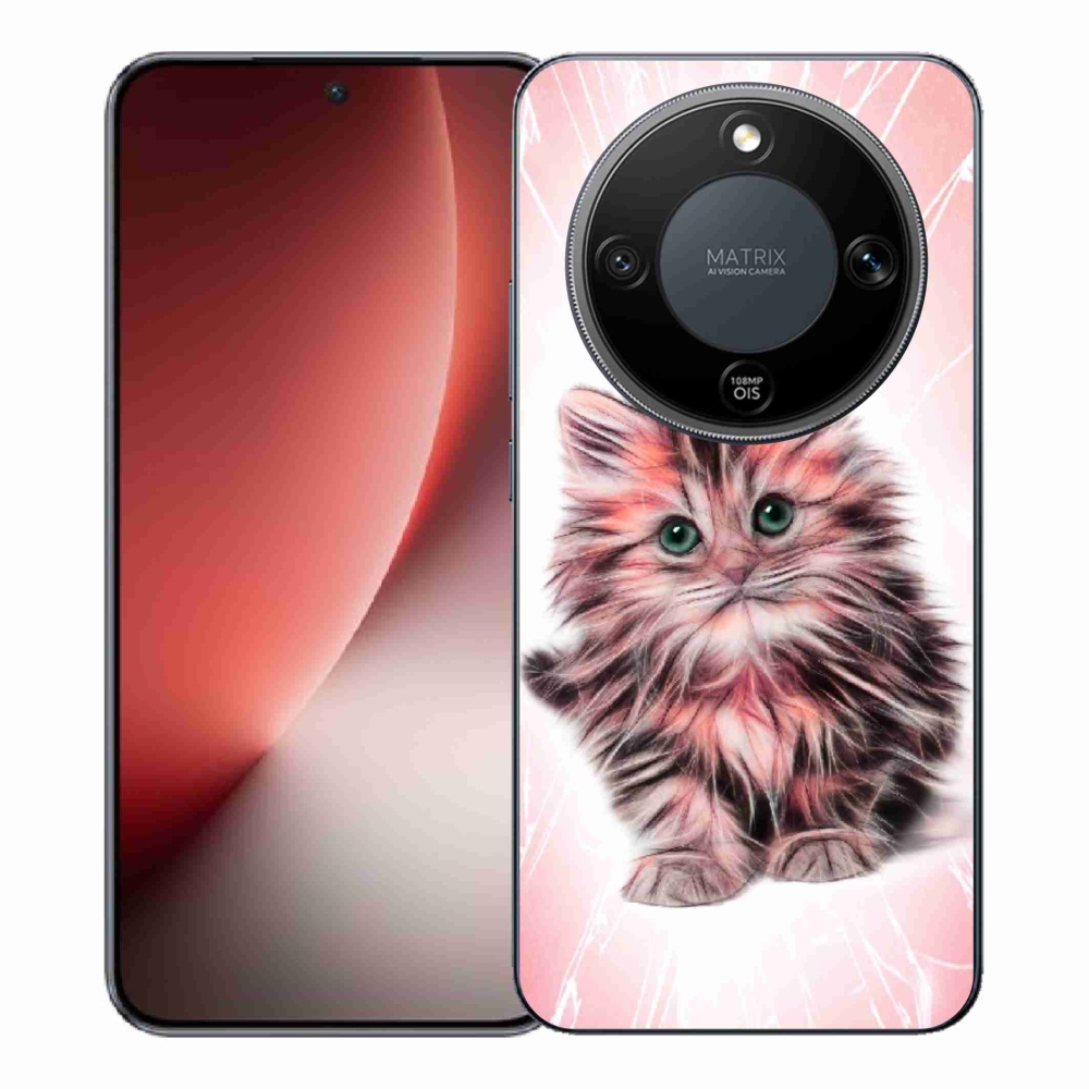 Gél borítás mmCase a Honor Magic 8 Lite 5G számára - aranyos cica