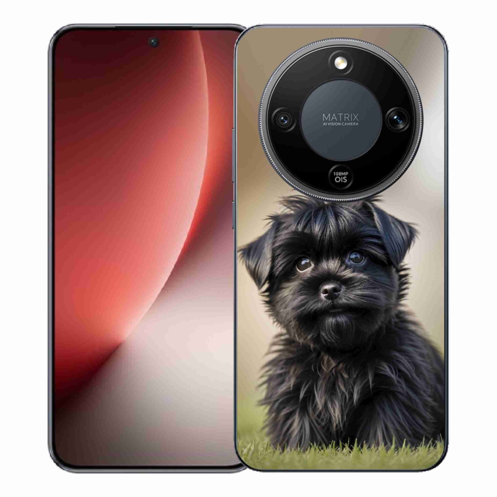 mmCase géltok az Honor Magic 8 Lite 5G-hez – aranyos fekete kutyus