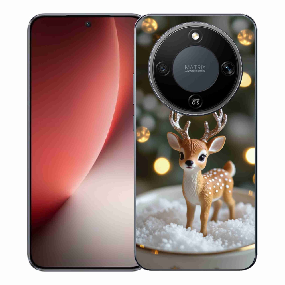 mmCase gél tok az Honor Magic 8 Lite 5G-hez – aranyos karácsonyi szarvas