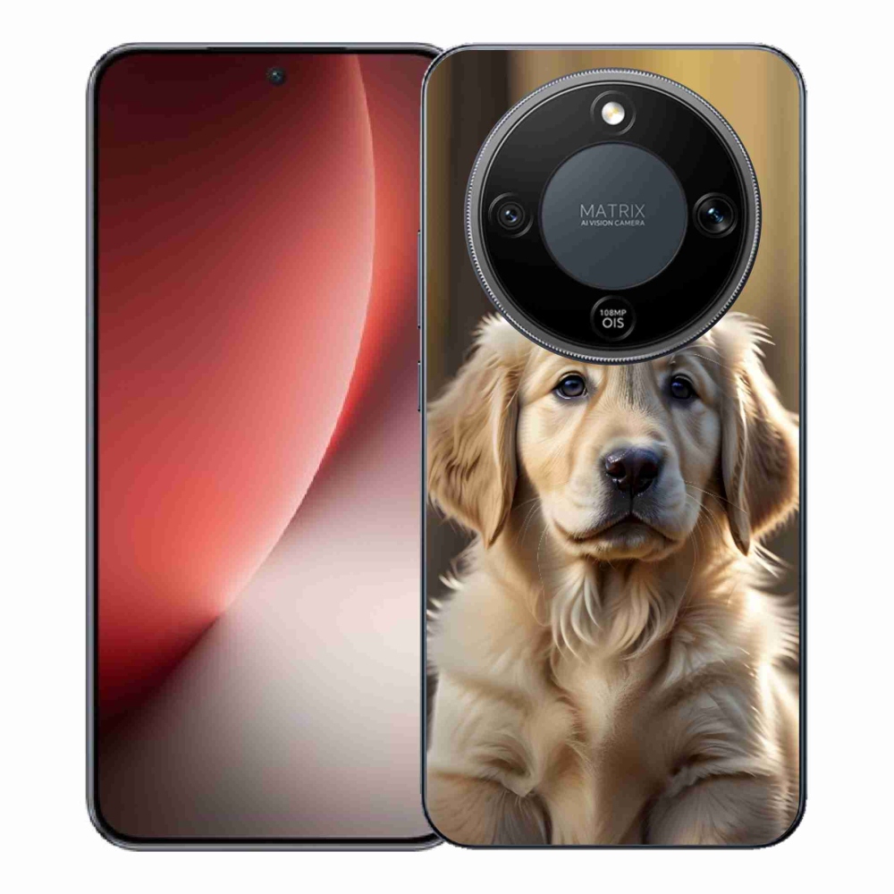mmCase gél tok az Honor Magic 8 Lite 5G-hez – aranyos arany retriever