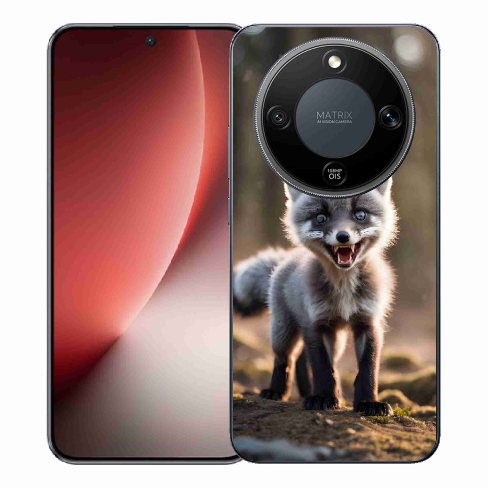Gél borító mmCase a Honor Magic 8 Lite 5G számára - angry fox