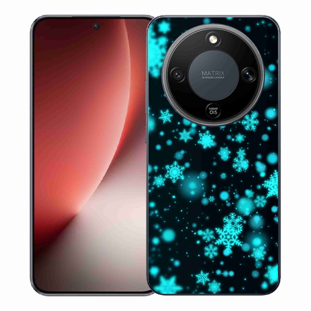 Gél borítás mmCase a Honor Magic 8 Lite 5G készülékhez - hópelyhek 1