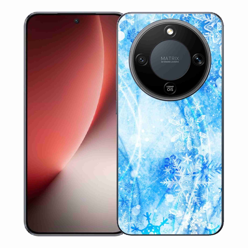 Gél borítás mmCase a Honor Magic 8 Lite 5G számára - hópelyhek