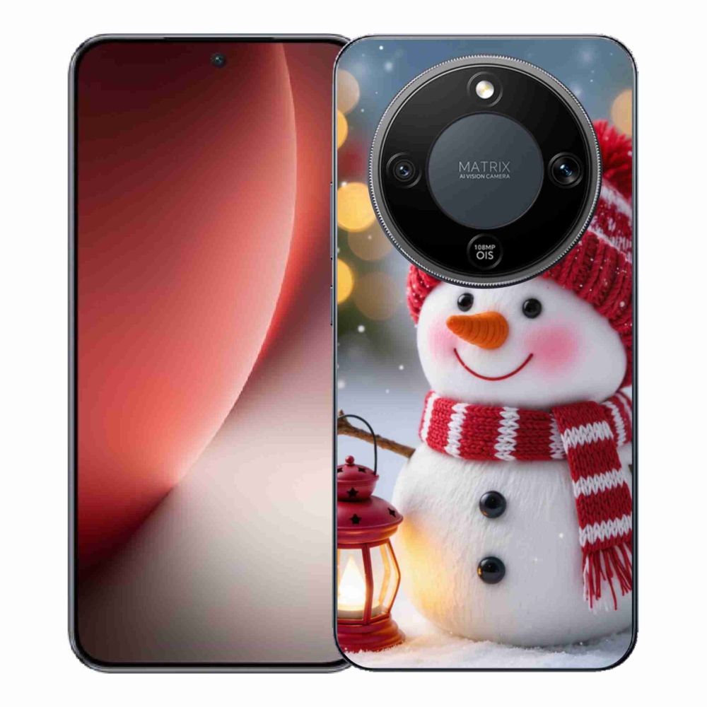 Zselés borítás mmCase a Honor Magic 8 Lite 5G számára - hóember 2