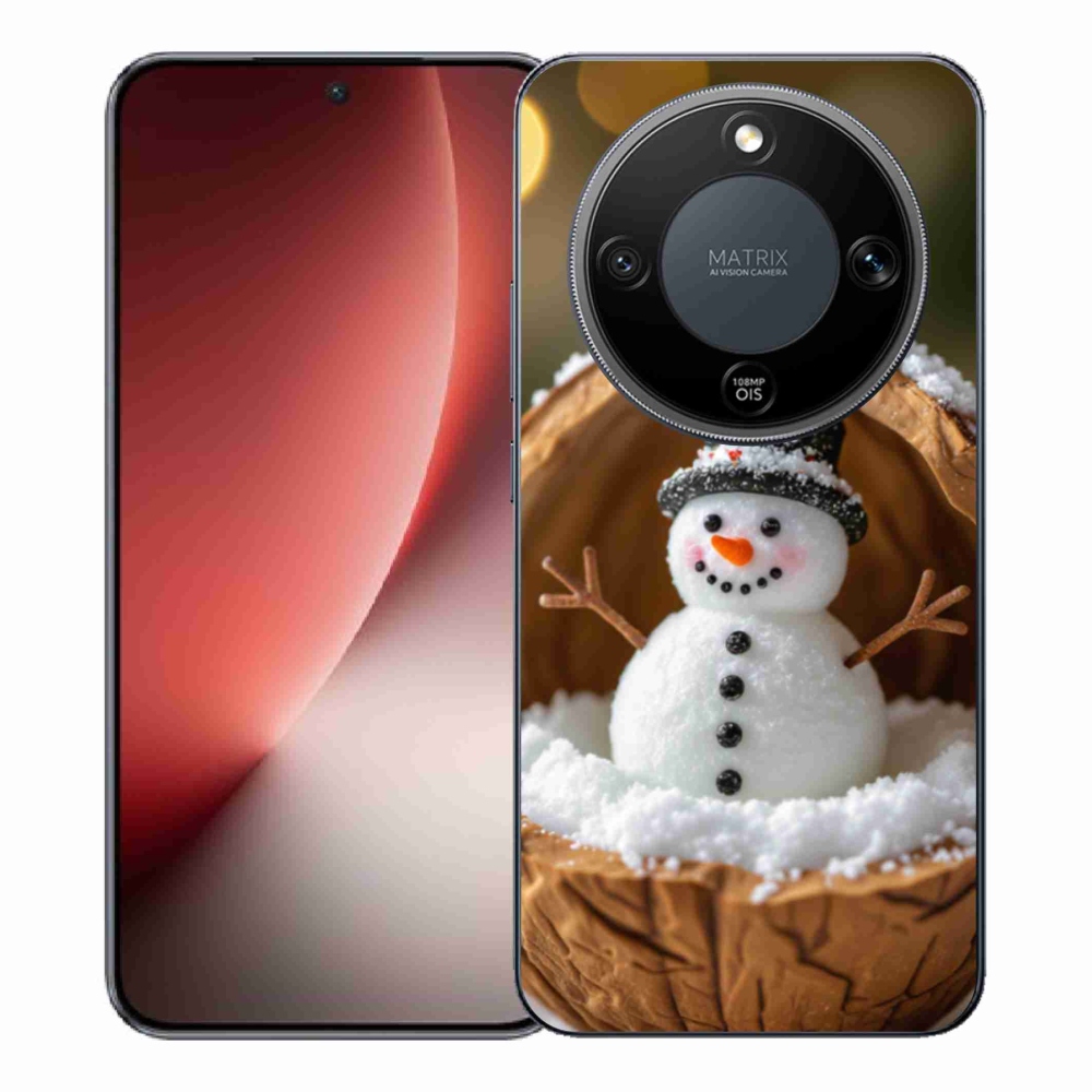 Zselés borítás mmCase a Honor Magic 8 Lite 5G számára - hóember 4