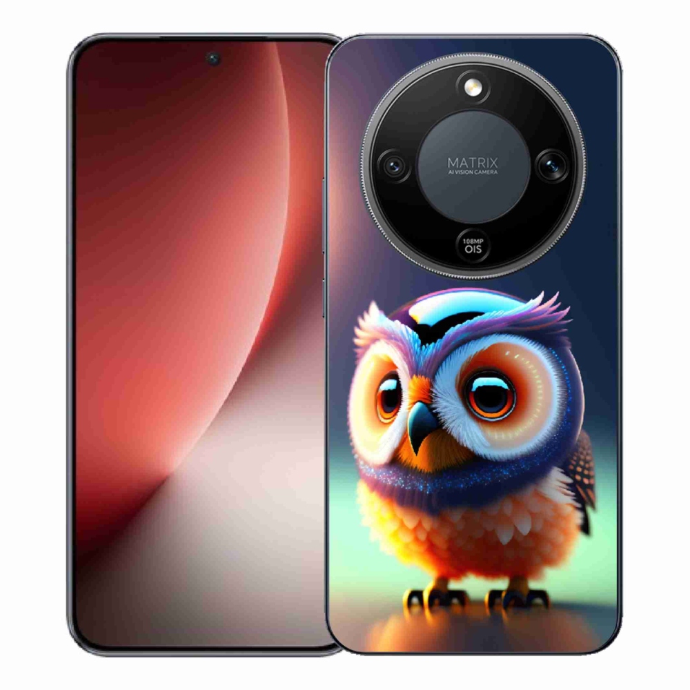 Zselés borítás mmCase a Honor Magic 8 Lite 5G számára - bagoly