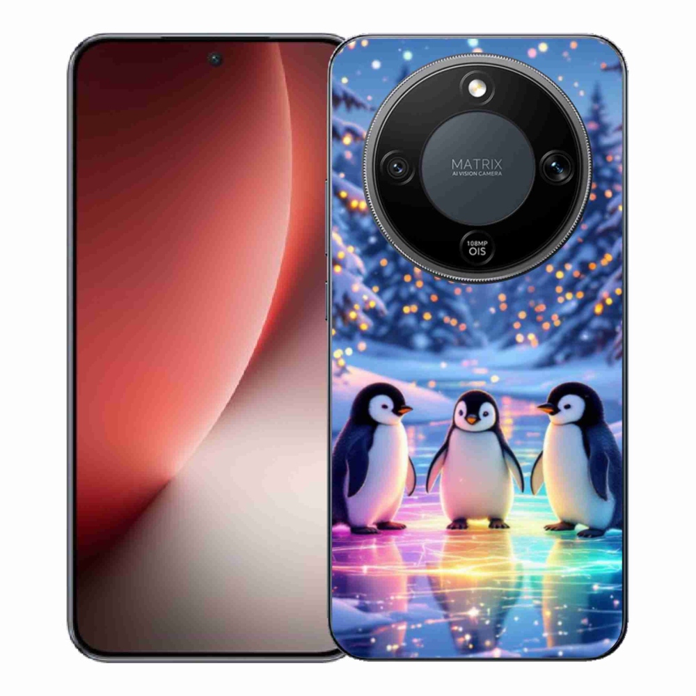 Gél borítás mmCase a Honor Magic 8 Lite 5G számára - Pingvinek