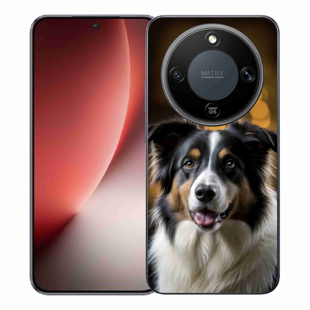 mmCase gél tok az Honor Magic 8 Lite 5G-hez – mosolygós ausztrál juhászkutya