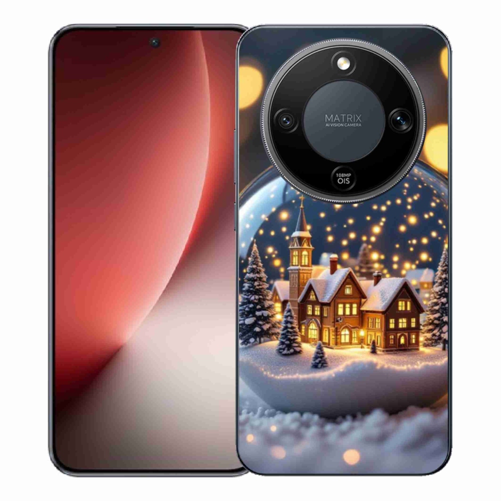 Gél borítás mmCase a Honor Magic 8 Lite 5G számára - Karácsonyi golyók 4