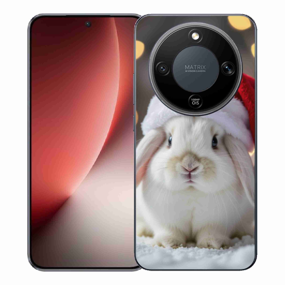 Gél borítás mmCase a Honor Magic 8 Lite 5G számára - Karácsonyi nyúl
