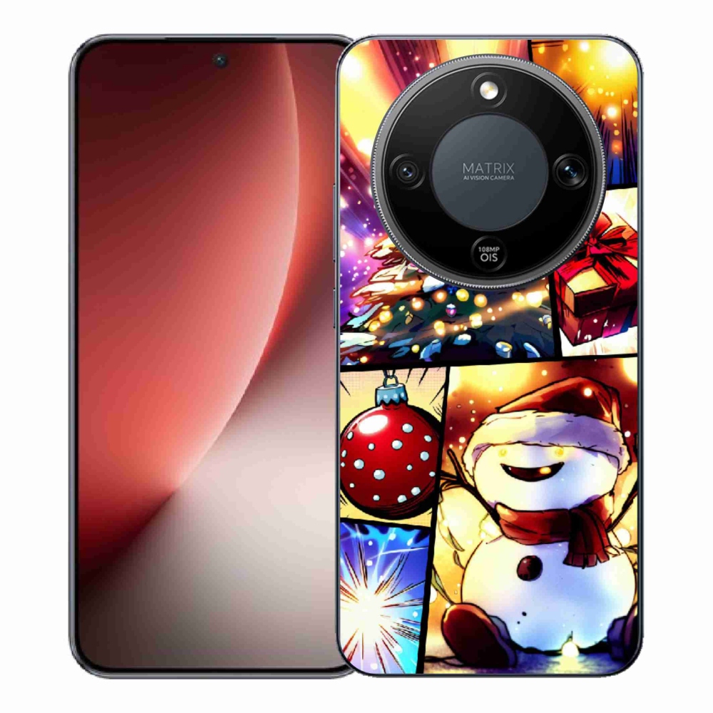 Gél borító mmCase a Honor Magic 8 Lite 5G készülékhez - karácsonyi motívumok 1